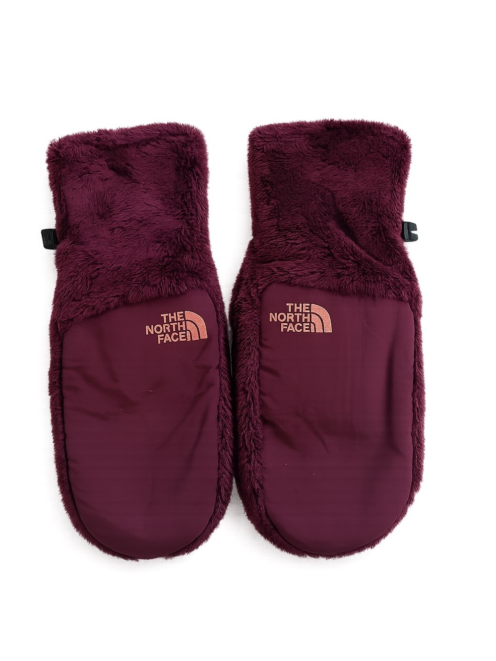 The North Face Burgundy Sherpa Mitts Mittens 
Glove Womens size Medium Winter